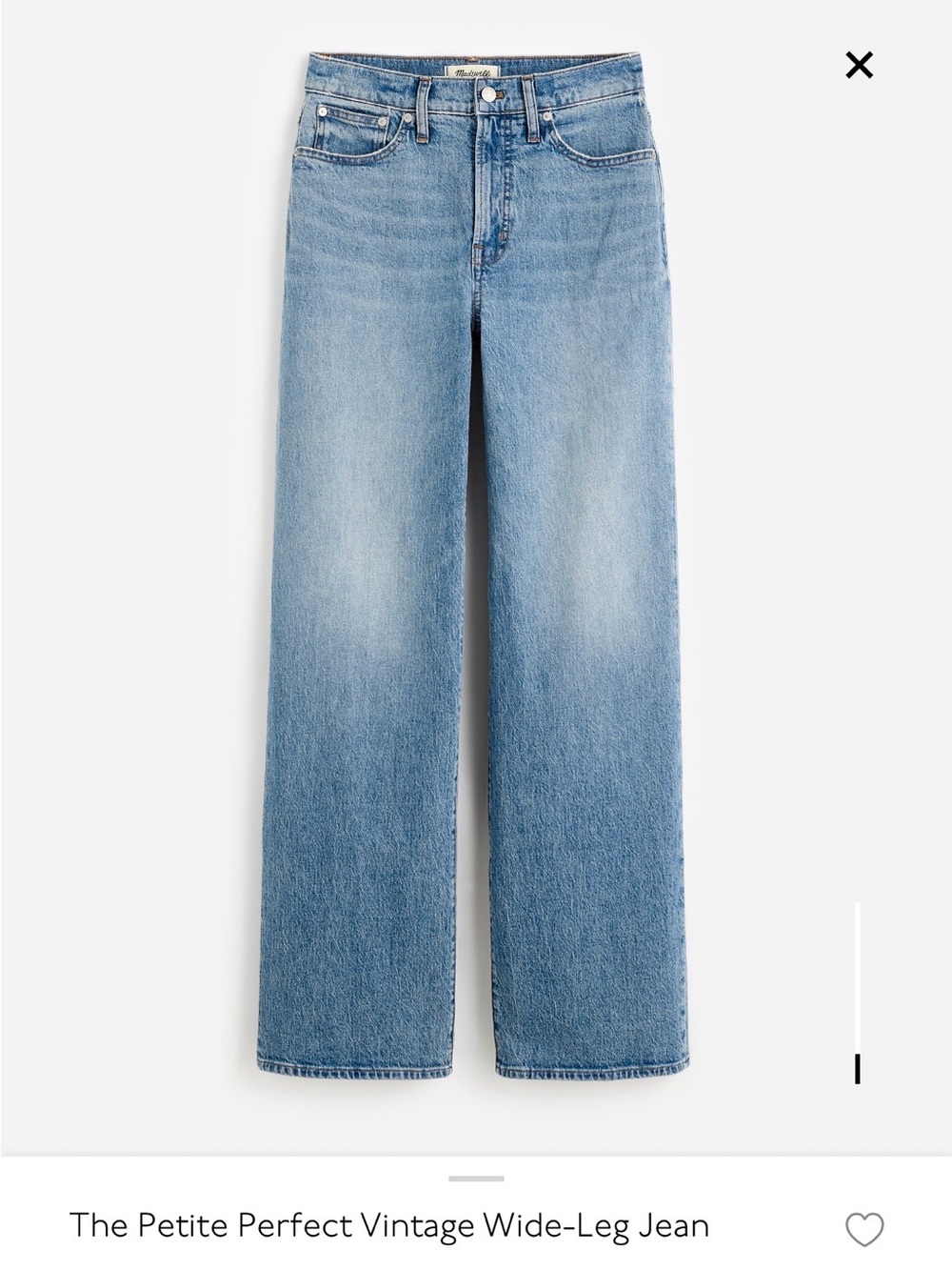 Madewell Light Blue Vintage Wide-Leg Jeans